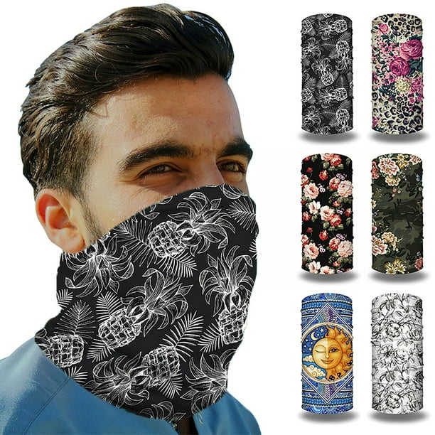 Summer Neck Gaiter Tube Bandana Face Mask Cover Shield Reusable Balaclava Scarf